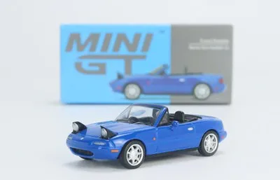 MINI GT 1:64 Mazda Miata MX-5 NA #407 Simulation alloy car model gift ornaments