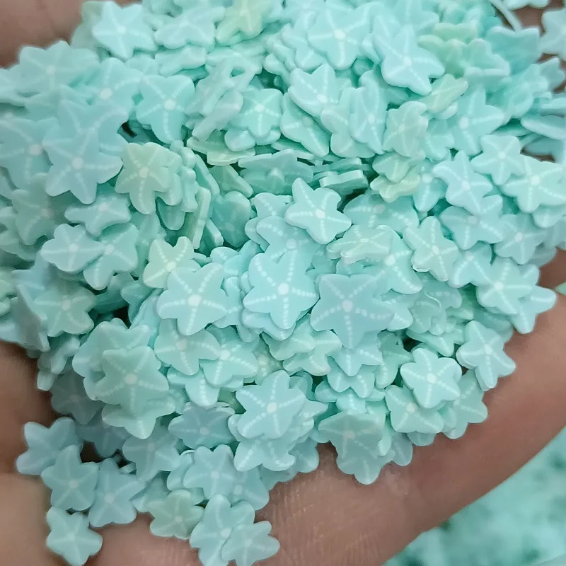 100g/Lot 10MM Polymer Cute Sea Fish Clay Slices Sprinkles for Crafts Shake Cards Nail Art ,Scrapbook DIY