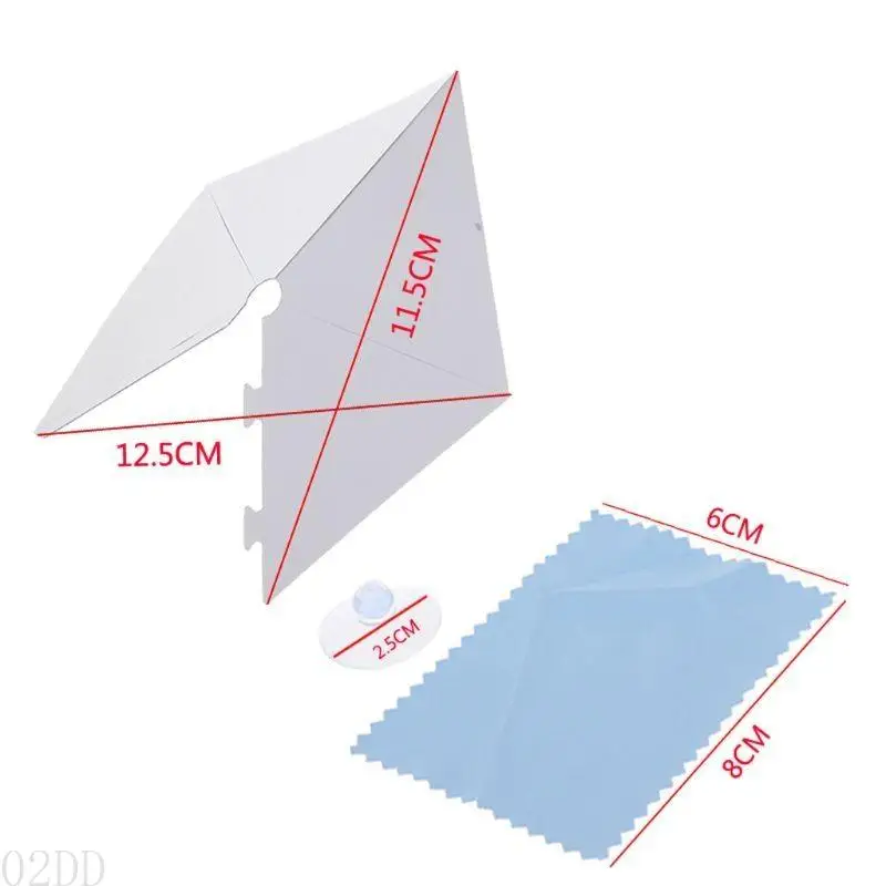 02dd 3d Hologramm Pyramid Display Projektor Universal für Mobile 360 ​​-Grad -Display Videoständer mit Stoff