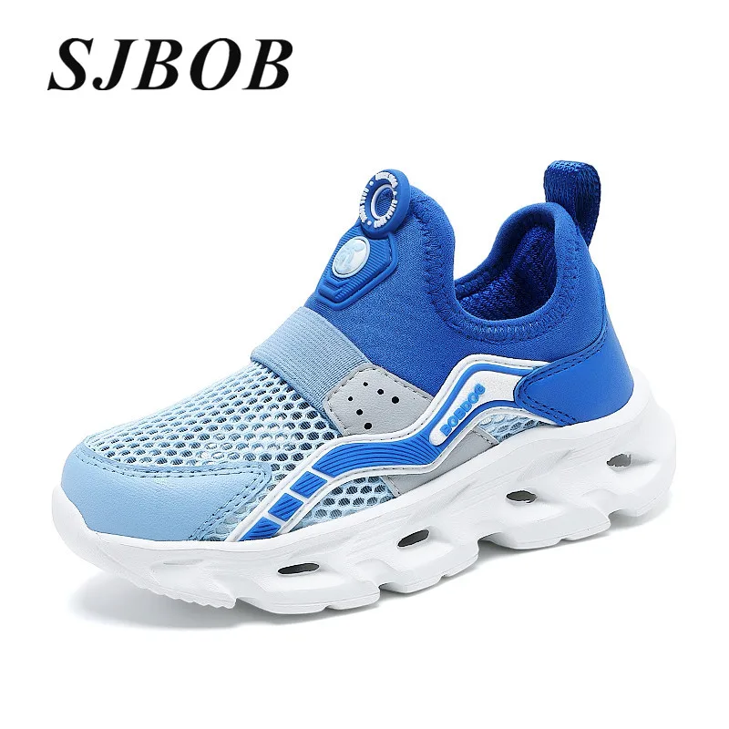 

Blue sneakers for children boys Shoes Summer Breathable Mesh Toddler Shoes Girls Platform Slip-On Running Shoes Boys trainers