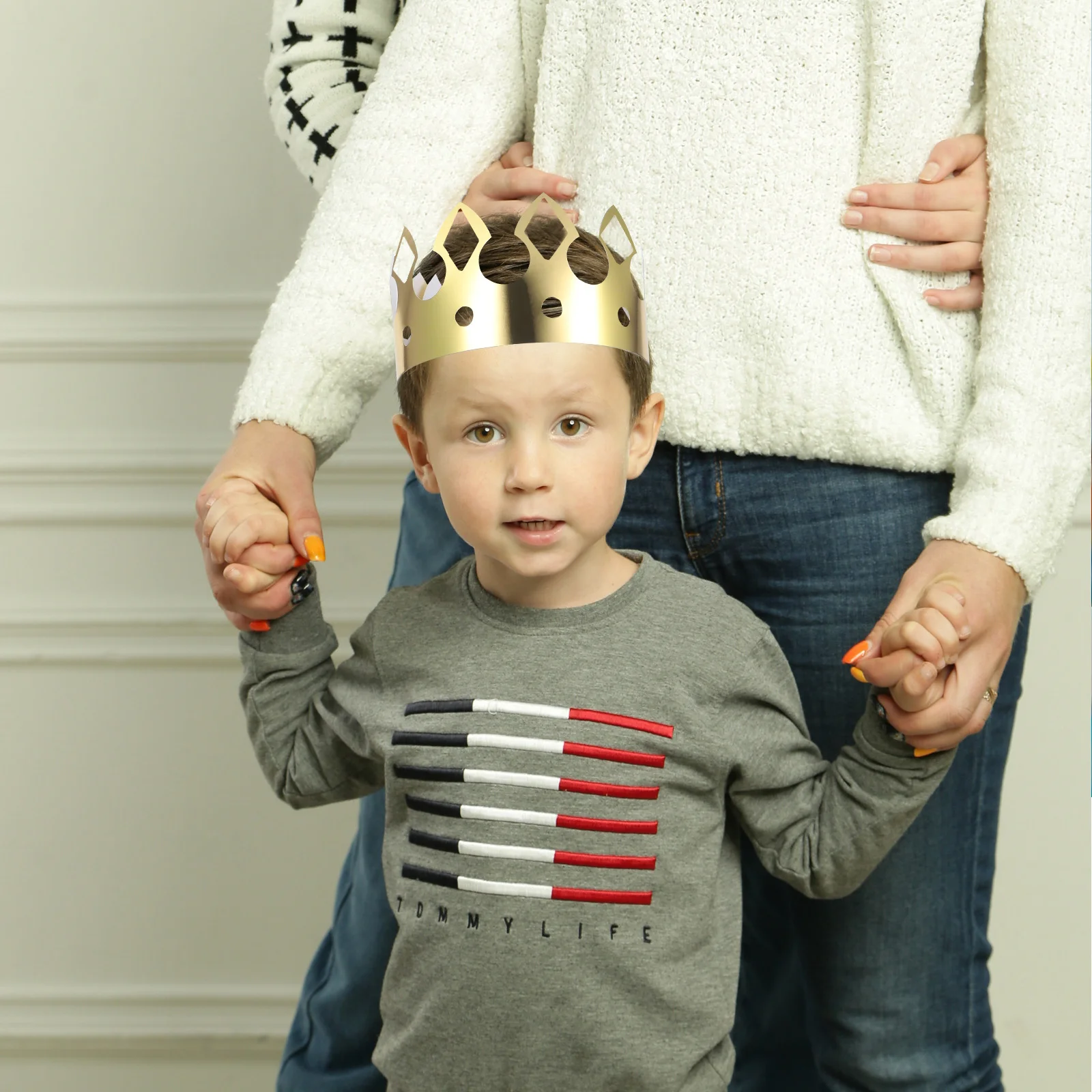 

24Pcs Paper Crown Hats Bright Color Birthday Party Baby Shower Child Cap Kids Crown Birthday Celebration Party Supplies