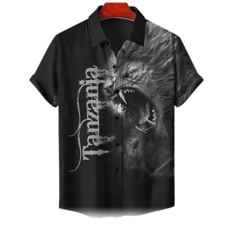 Tanzania Flag Map 3D Printed Short Sleeve Shirts For Men Clothes Summer Africa Country Lapel Blouse National Emblem Shirt Tops