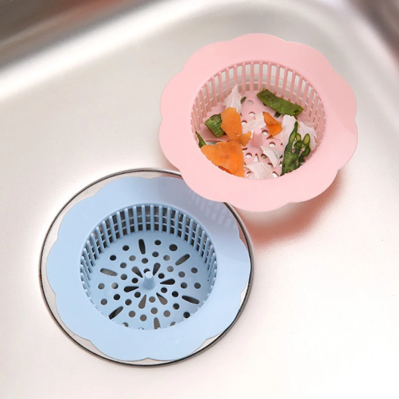 1 Pcs Flower-shaped Kitchen Bathroom Sink Drain Strainer Drain Filter Sink Anti-plug Filter Floor Drain Hair Catcher