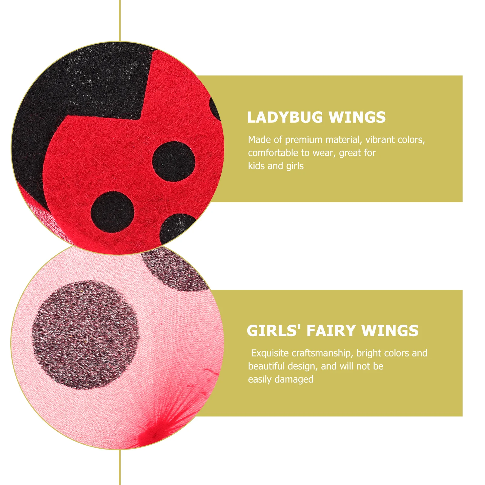 

Ladybug Wings Cosplay Fairy Wings Comfortable Colorful Birthday Party Games Prop Costume Birthday Party Games
