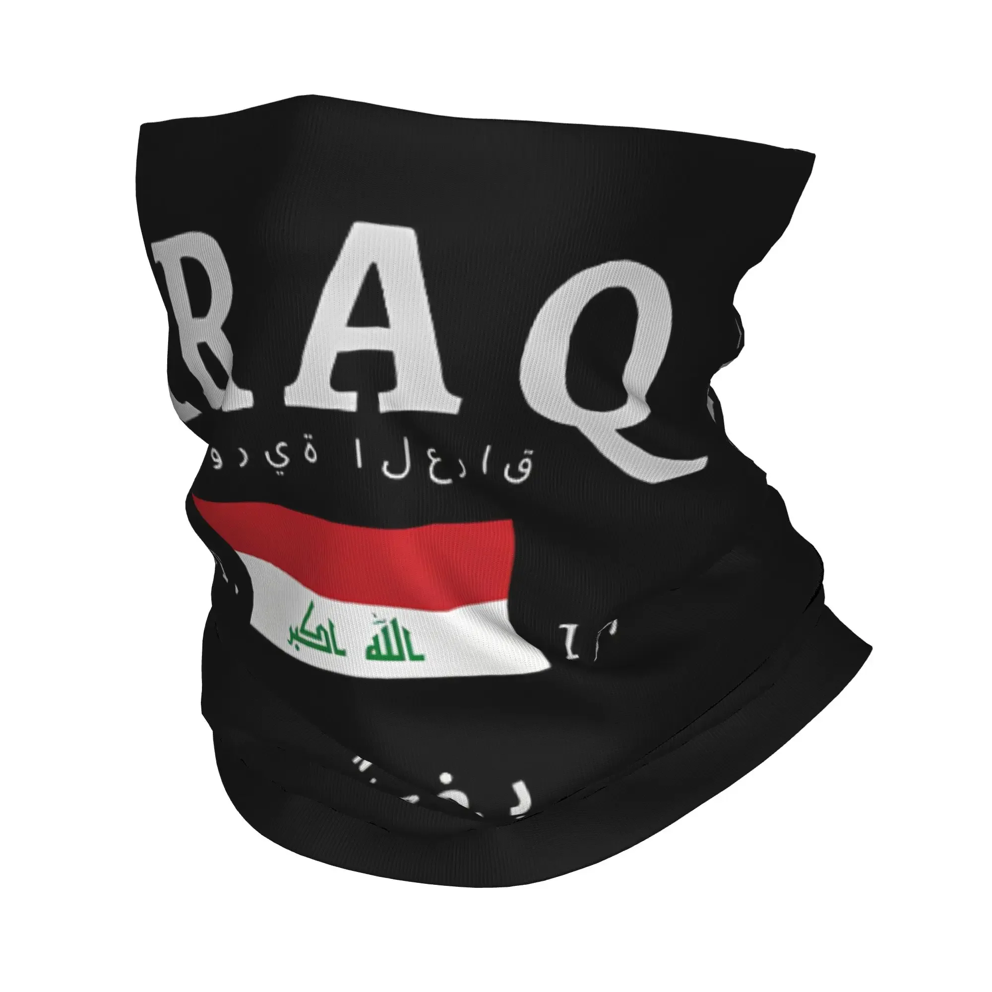 New IRAQ Flag Country Proud Bandana Neck Cover Printed Souvenir Balaclavas Wrap Scarf Multifunctional Headband Hiking Unisex Adu