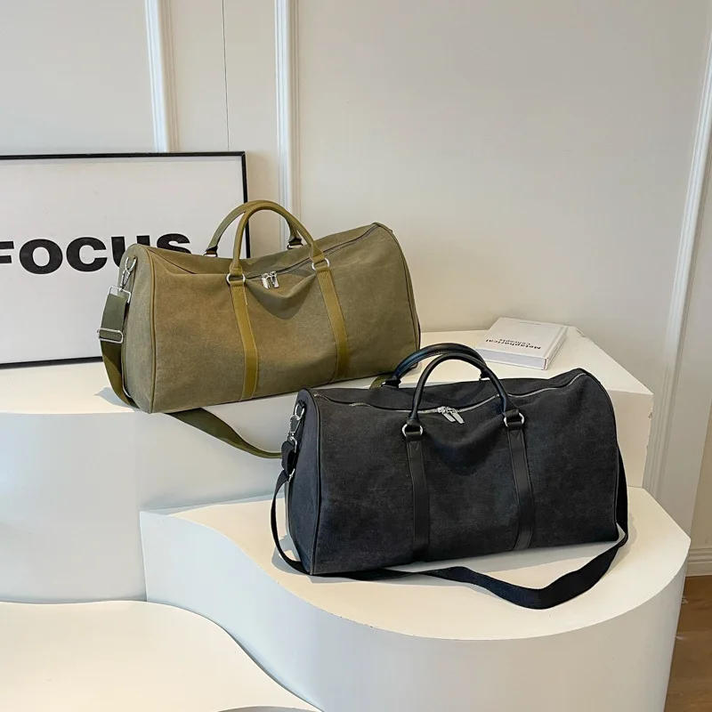 

Fitness Bag Business Travel Organiser Accommodation Luggage Bag Outdoor Canvas Large Capacity Crossbody Shoulder Sports Yoga