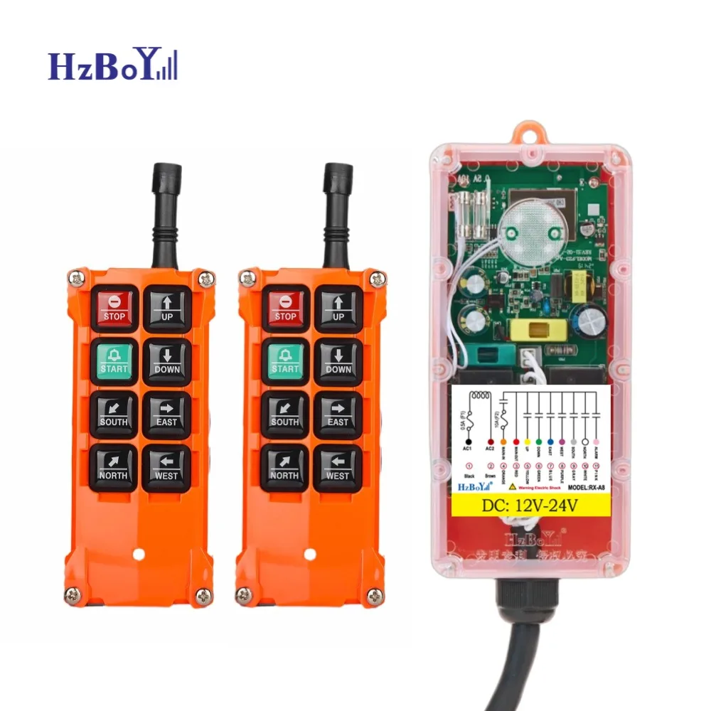 F21-E1B 2T1R Universal Industrial Crane Remote Control Wireless Radio Transmitter Receiver 433mhz 868mhz PC Plastic Shock Hoist
