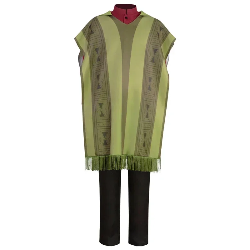 2026 애니메이션 영화 Madrigal 코스프레 의상 브루노 성인 의류 멋진 카니발 할로윈 망토 셔츠 바지 목걸이 정장