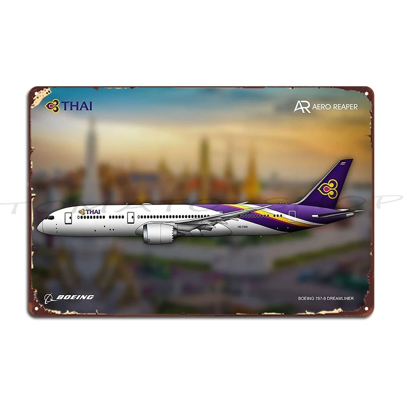 Dreamliner Flightdeck Metal Sign Poster Wall Decor Club Bar Living Room Bar Cave personalized  Tin Sign Poster