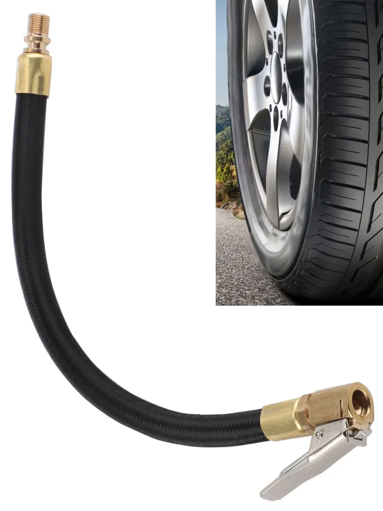 AliExpress NONE 20cm Car Tire Inflator Hose Inflatable Air Pump Extension Tube Adapter Tyre Pump Air Chuck Adapter for Auto Bike Motorcycles