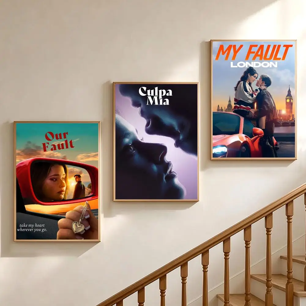 movie My Fault Poster Poster HD Printing Soothing and Cream Style Home Decor for the Living Room Cafes Gift