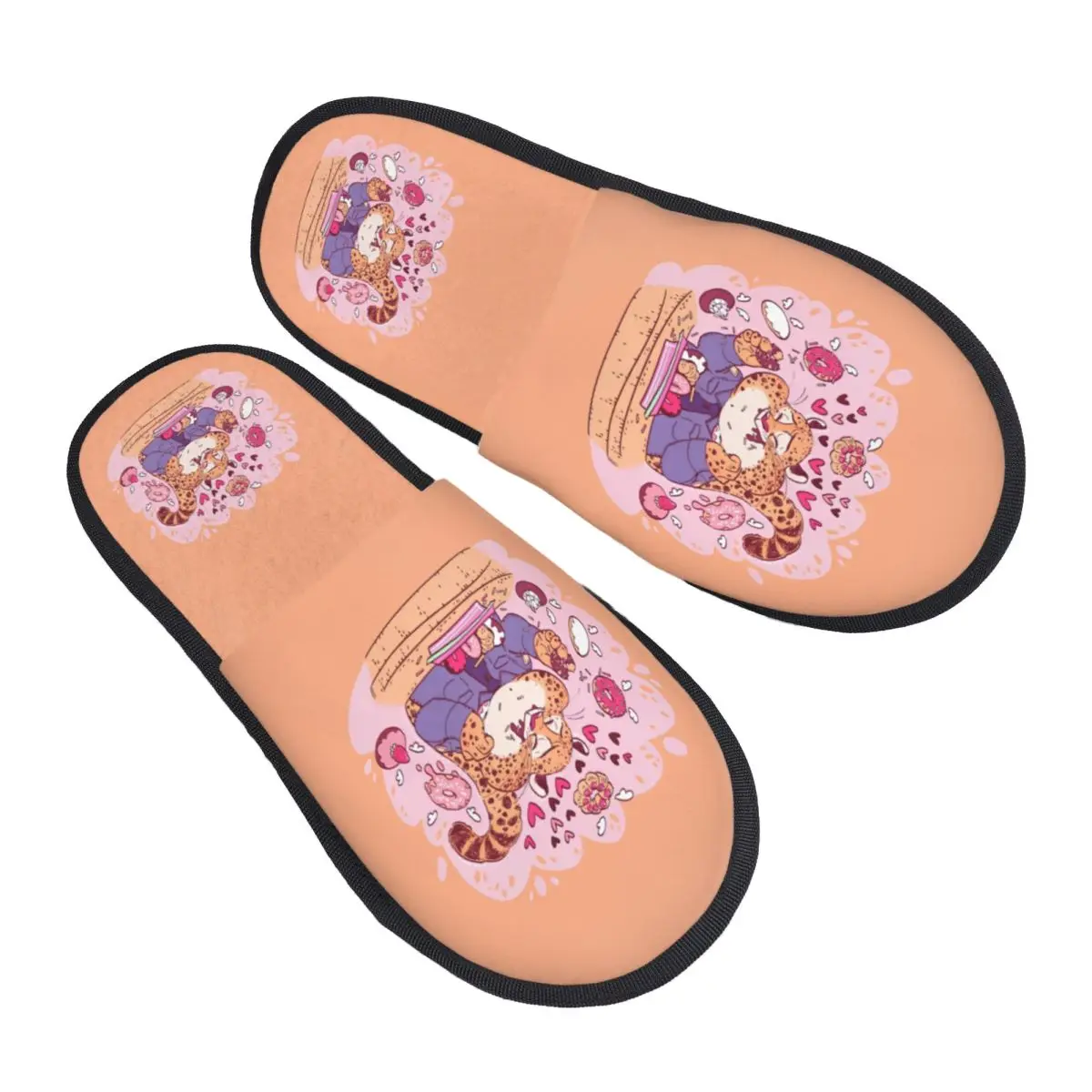 

Мягкие тапочки Zootopia на заказ с эффектом памяти, женские домашние тапочки для спальни с анимацией зоопарка