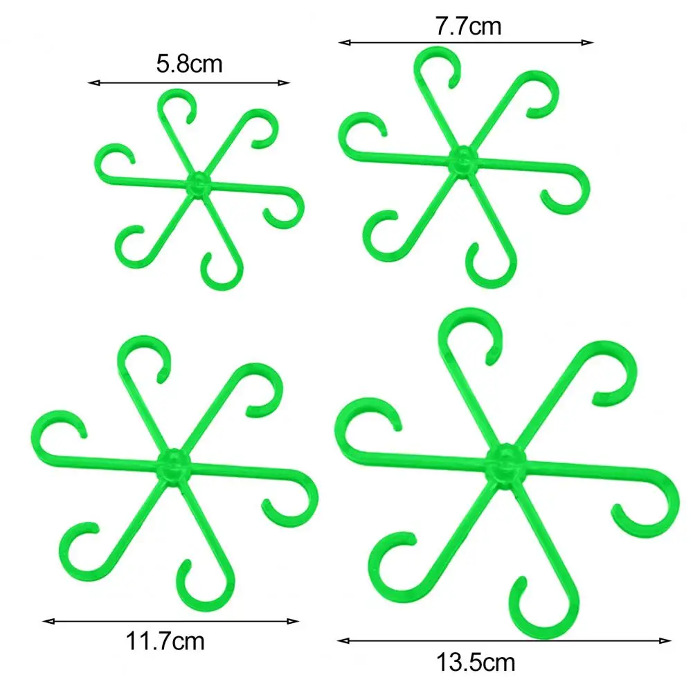 Plant Stem Gathering Rack Plant Clip Retaining Hooks 8pcs Plant Stem Support Clips Waterproof Reusable Vine Clamps for Indoor