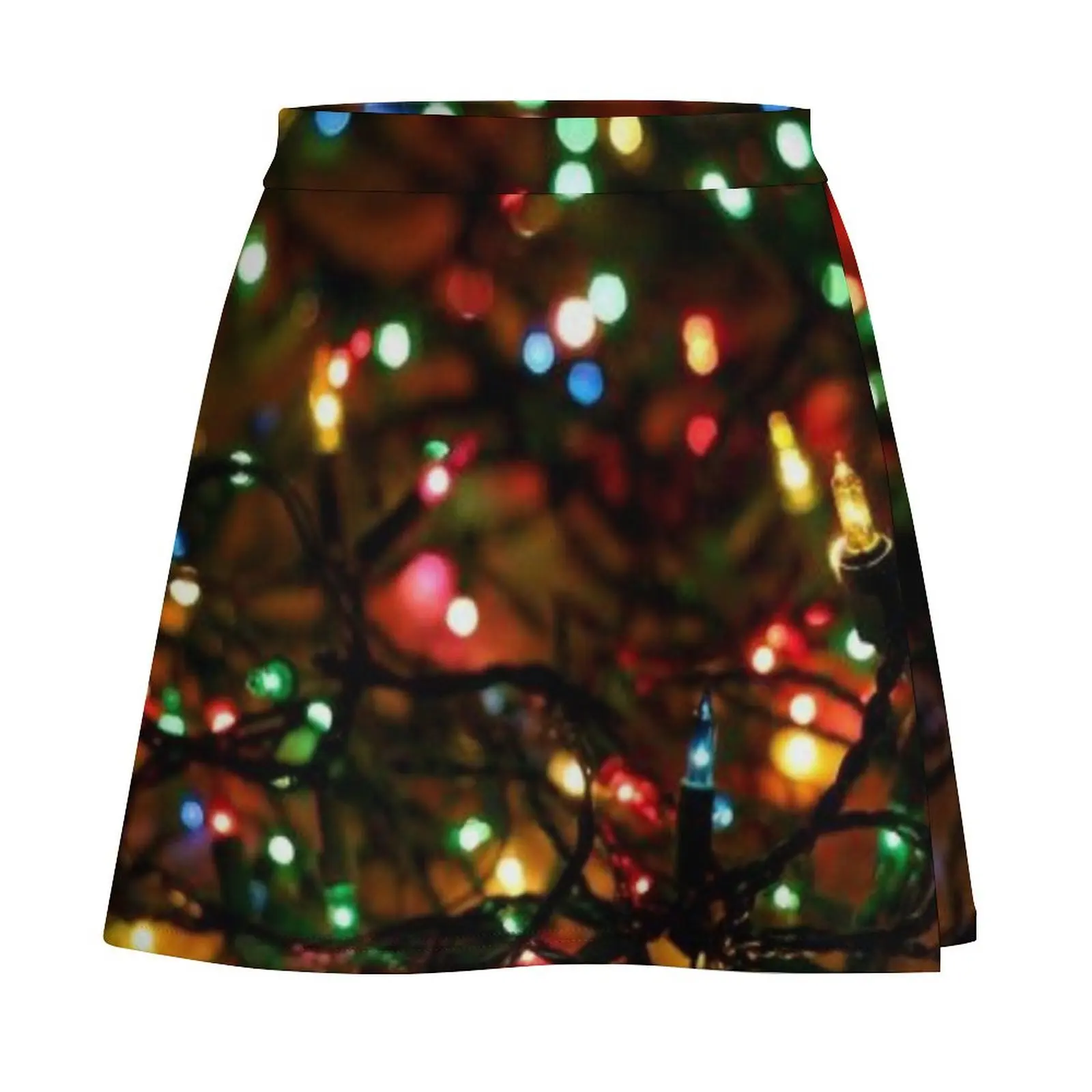 Christmas lights background Mini Skirt new in external clothes skirt skirt Mini