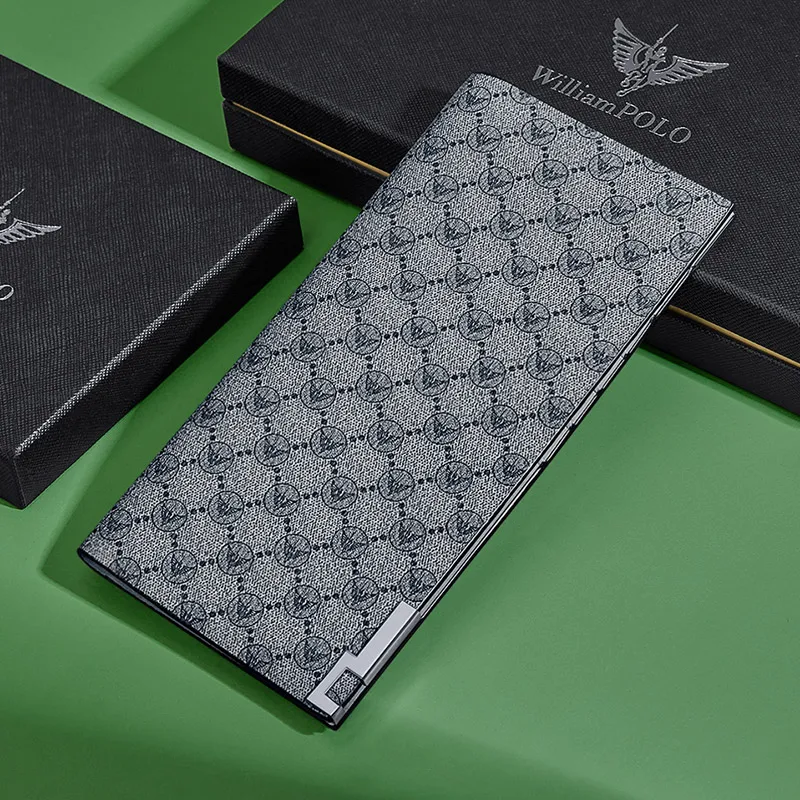 Casual men's card holder, personalized lightweight women's card bag, long wallet