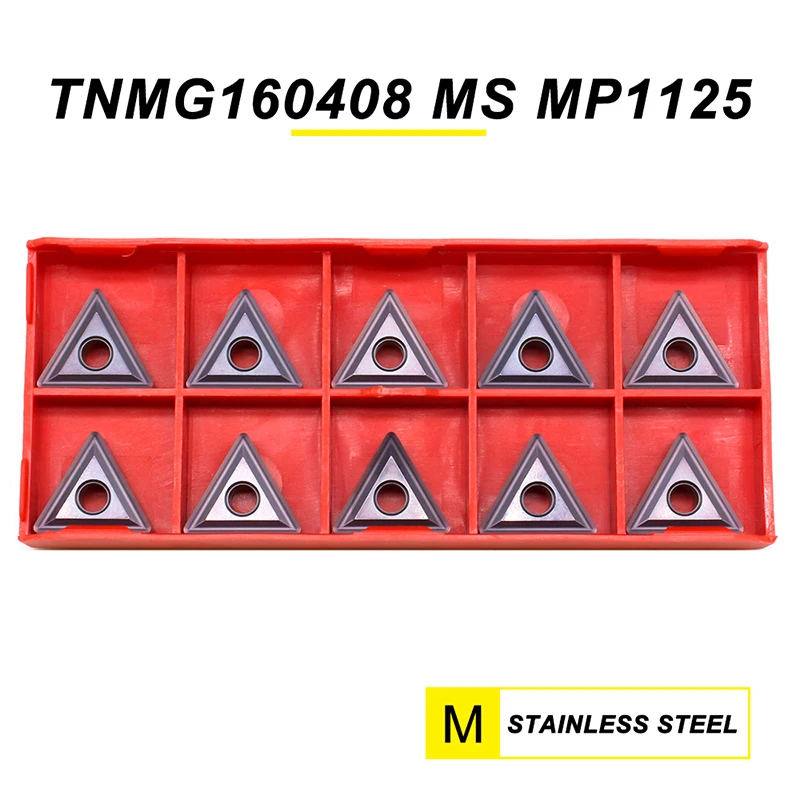 Tnmg160408 ms mp1125 inserções de carboneto de tungstênio interno ferramenta torneamento lâminas tnmg 160408 torno cnc para aço inoxidável
