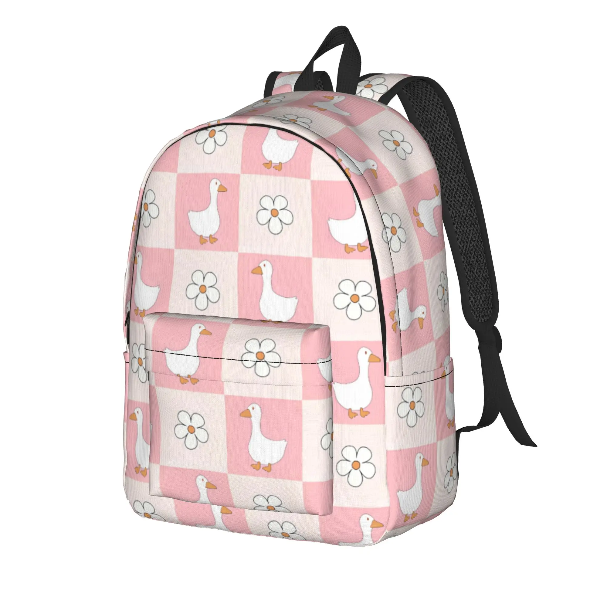 Cute Spring Cottagecore Goose Backpack  Travel Backpacks Youth Designer Big High School Bags Streetwear Rucksack