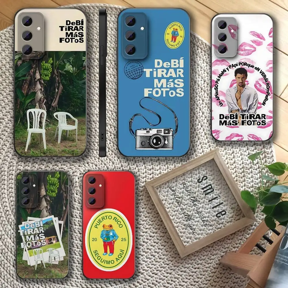 

D-DtMF B-Bad B-Bunny Phone Case For Samsung S 25,24,23,22,30,21,10,9,Ultra,Plus,Lite,FE,4,5 G Soft Black Case