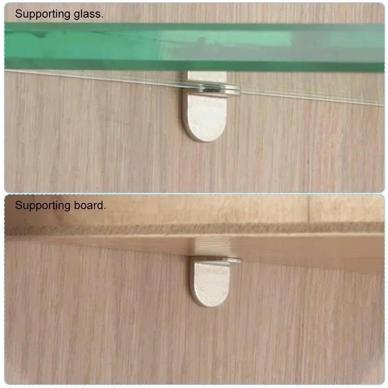 20/50PCS L-Shaped Shelf Support Pegs Wardrobe Fixed Brackets for Bookcase Wooden Glass Layer Board Furniture Holder
