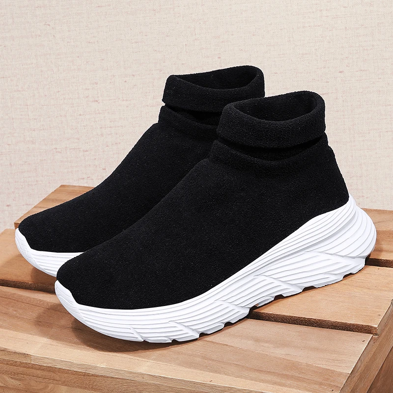 Ankle Shoes Winter Boots for Men 2024 New Man Sneakers Womens Casual Sock Shoes Outdoor Best Selling Work wear Fashion Anti Slip