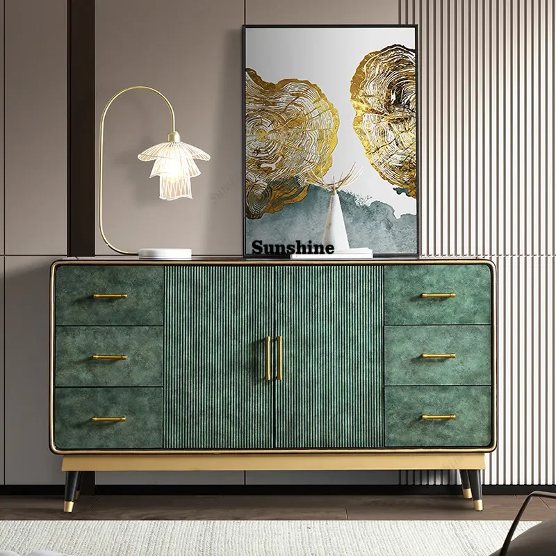 Nordic Green Living Room Cabinets Long Dustproof Japanese Narrow Living Room Cabinets Storage Meuble Rangements Furniture HomeTJ