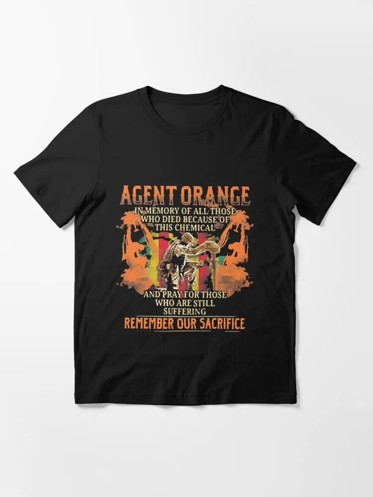 Agent Orange Essential T-Shirt Tees Hot Sale Outdoor Cotton Short Sleeve Cotton T-Shirts