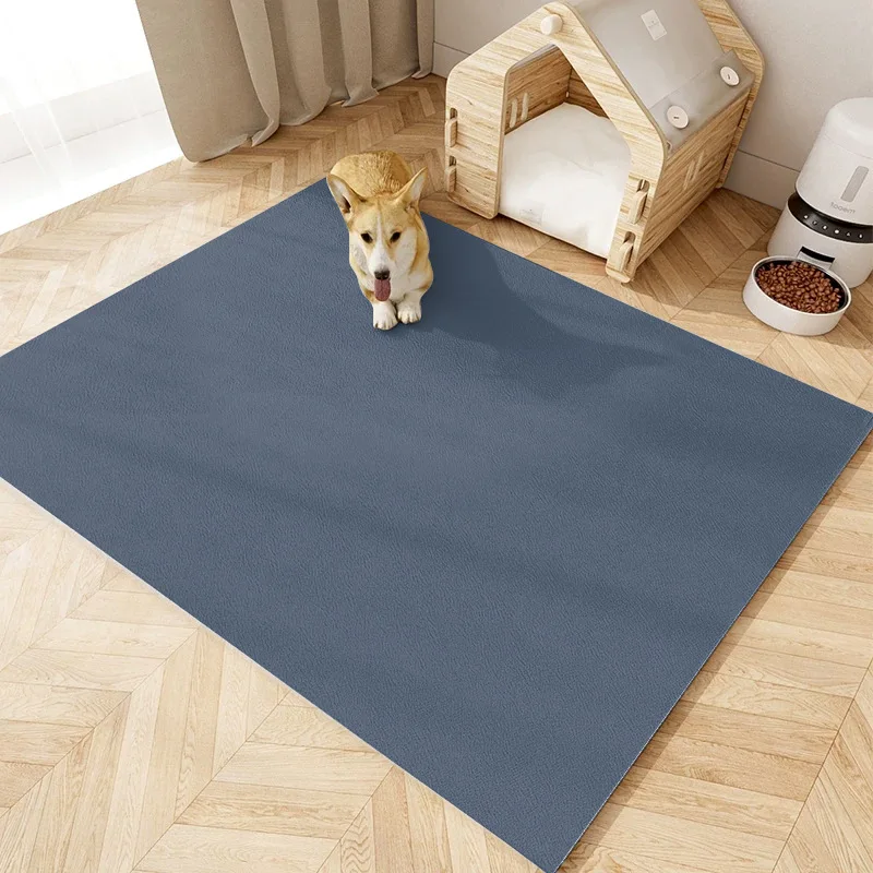 Waterproof Pet Mat Anti‑Slip PU Dog Cat Floor Mat For Pet Cage House