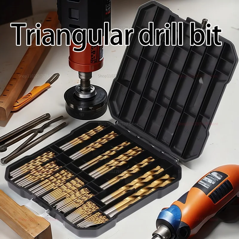 Rust-Resistant Ti-Coated Drill Bit Sets for Precision Work in Hard Materials