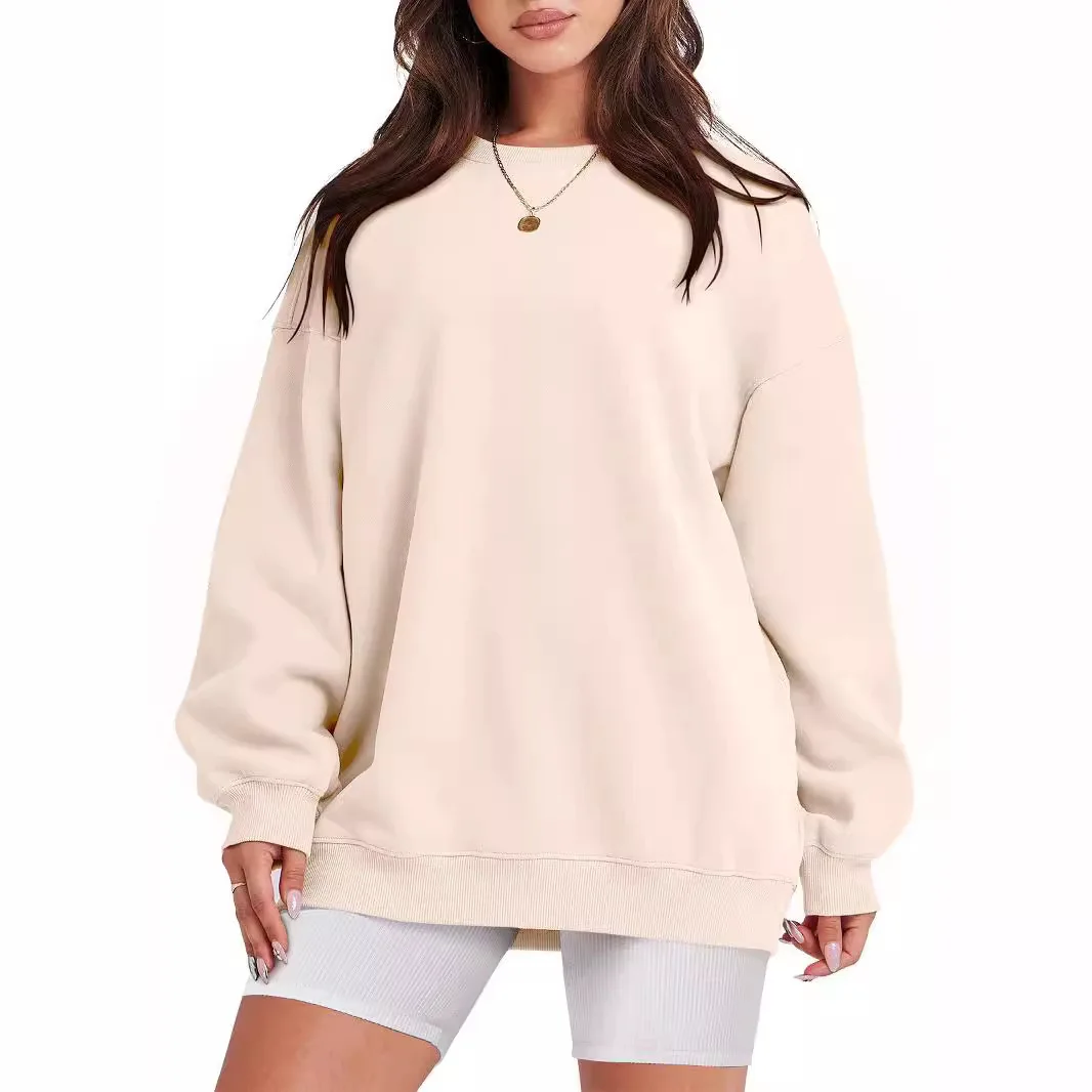 Daifa-suéter de cuello alto de manga larga para mujer, Top holgado informal, sudadera de estilo europeo y americano para Otoño e Invierno
