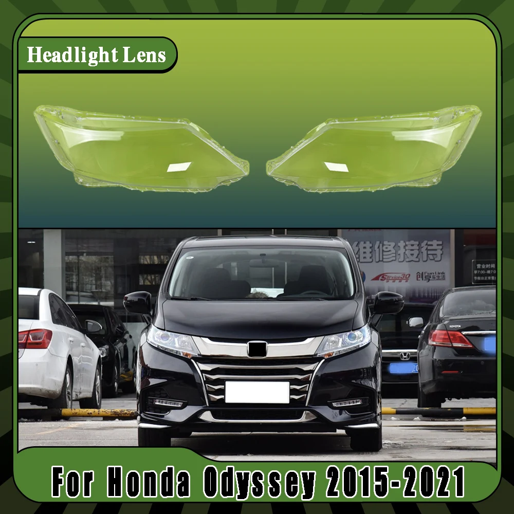 

All New Head Lamp Case Car Front Headlight Cover Auto Light Lens Glass Bright Lampshade Shell Caps For Honda Odyssey 2015-2021