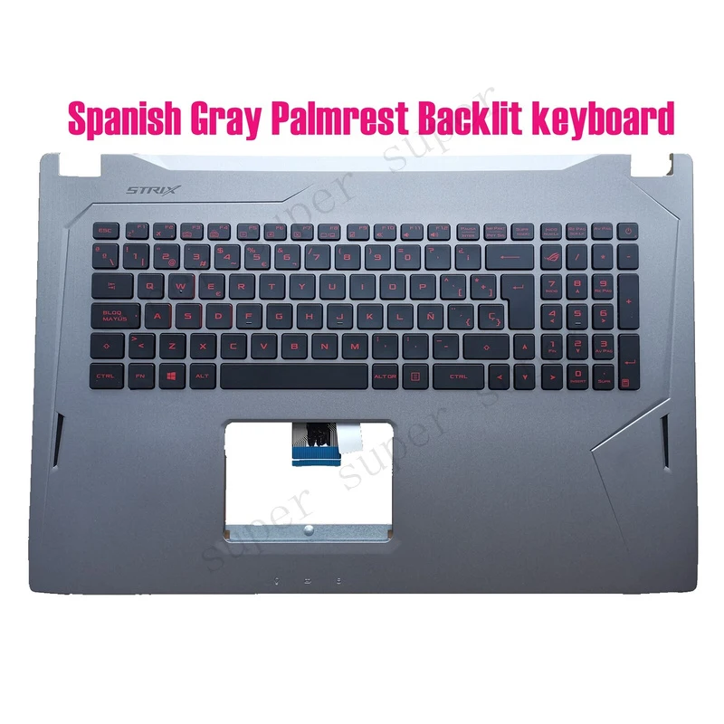 

SSS+ Spanish Gray Palmrest keyboard for Asus GL702V GL702VM GL702VMK GL702VS GL702VSK