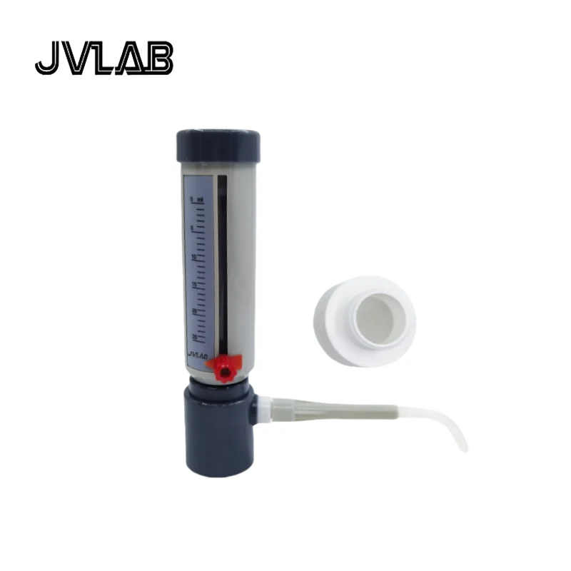 Lab Bottle Top Dispenser Economic Semi-automatic Liquid Dispenser Sleeve Type 5-25 ml Adjustable Liquid Adder Without Bottle