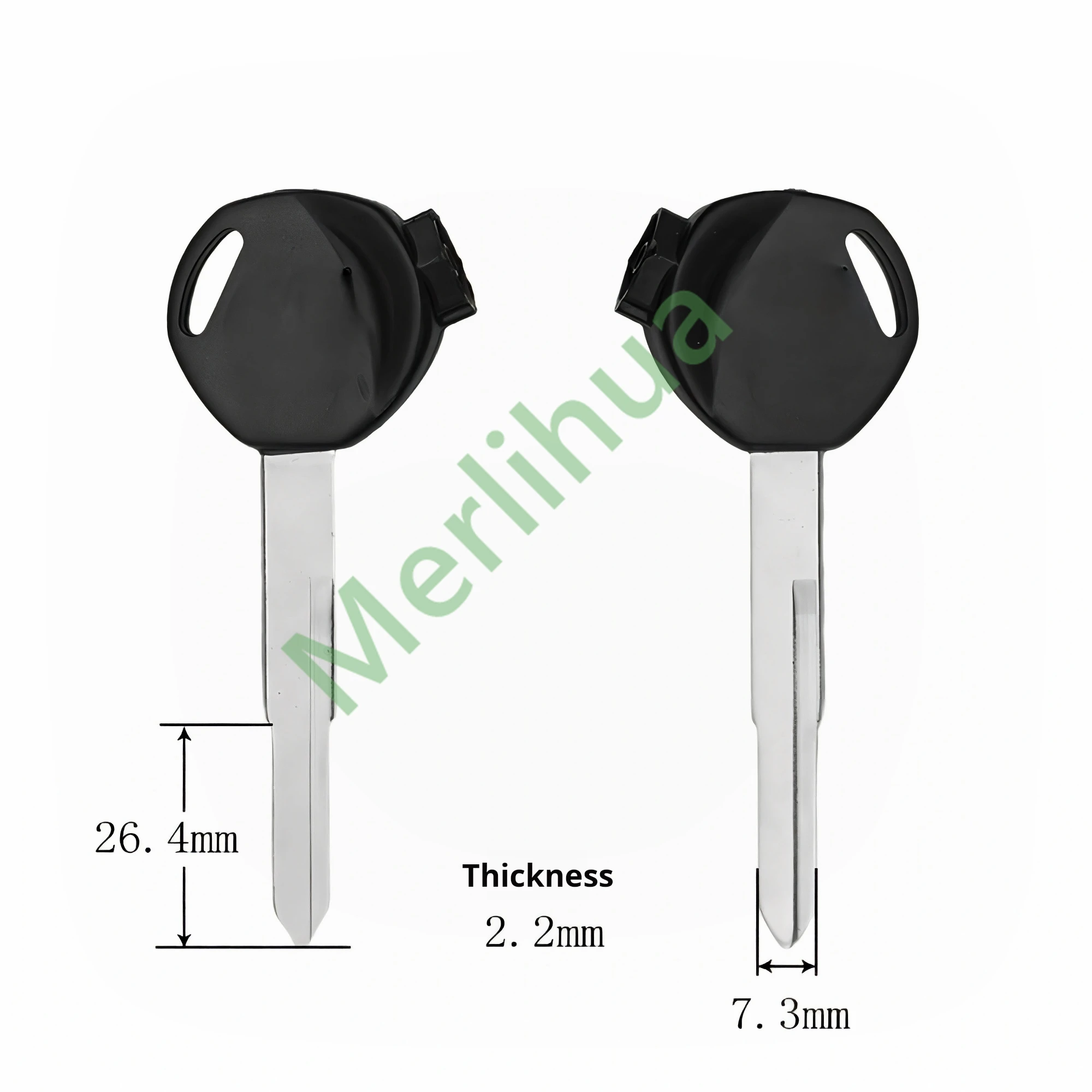 motorcycle key, suitable for Honda Jiaying/Xindazhou Wuyang/WH100/Joy/125CC motorcycle key blank(including magnet)