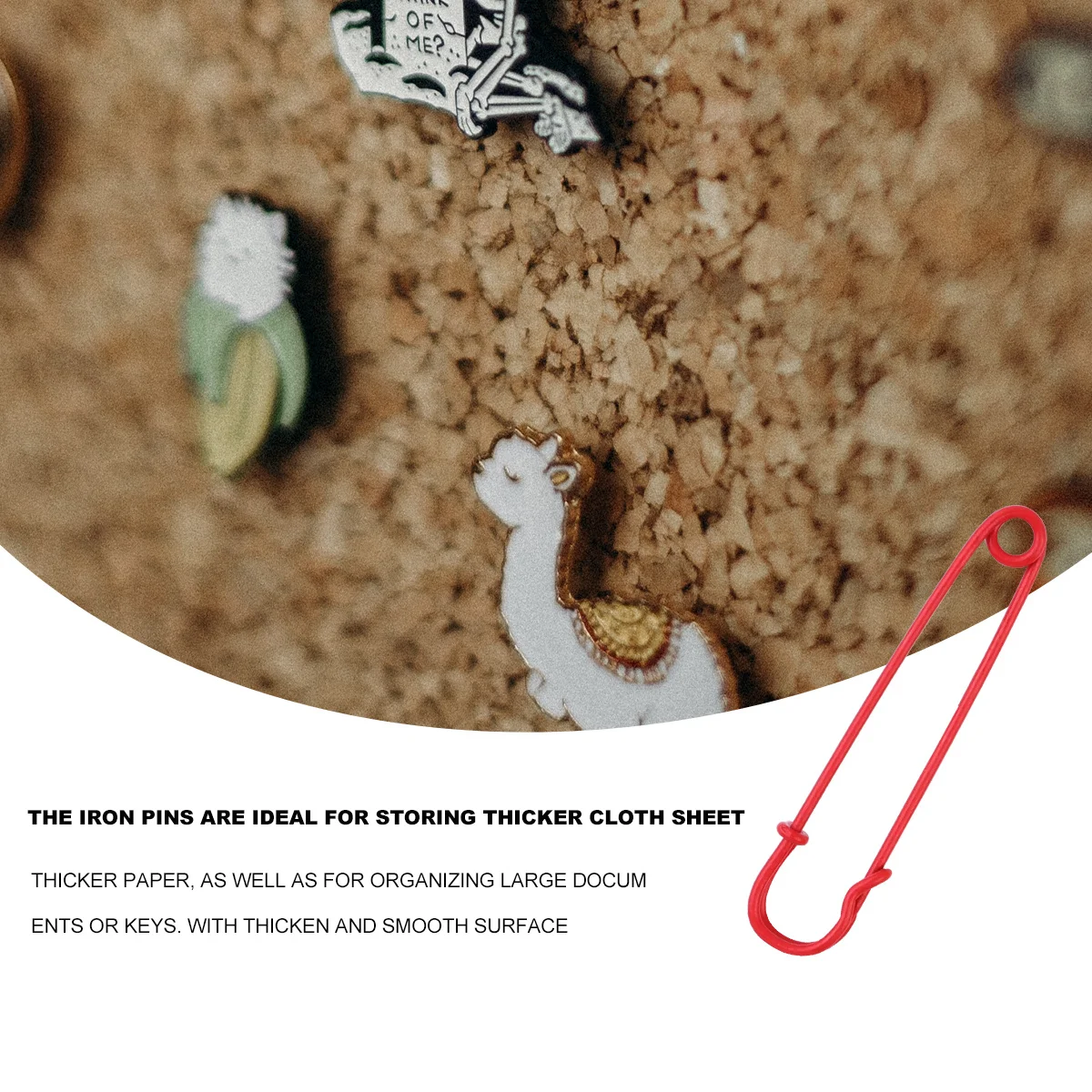 

10Pcs Retro Large Heavy Duty Iron Pins 75mm for Organizing Thick Cloth Paper Documents Scarf Brooch Metal Clips Supplies