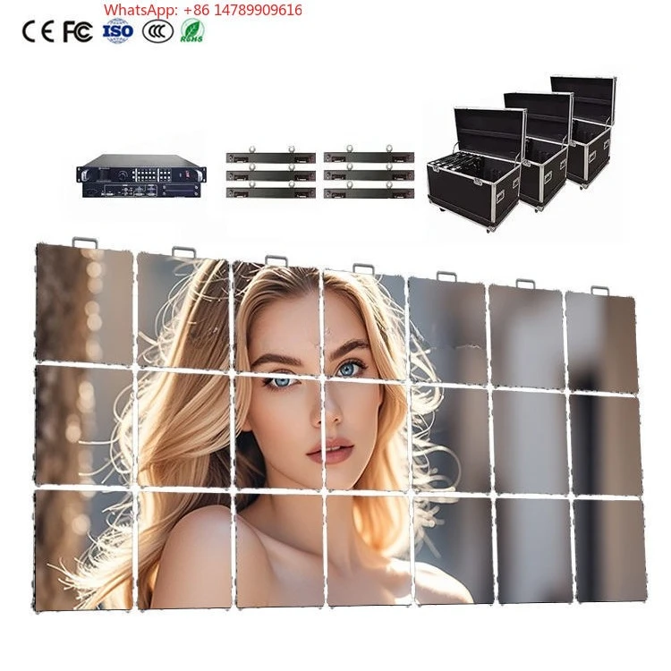 

RGB-Mini LED LightweightHigh Quality Outdoor Rental LED Display Screen Full Color P2.6 P2.9 P3 P3.91 P4.81500mmx1000mm For Conce