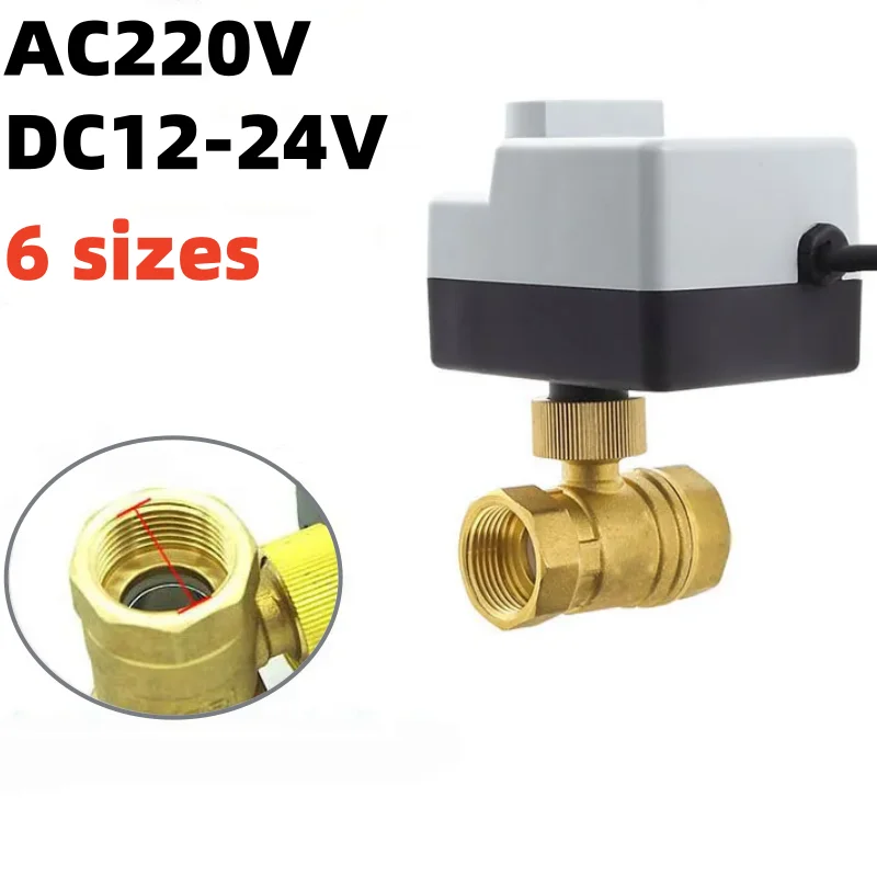 

Brass Motorized Ball Valve 3-Wire Two Control Electric Actuator AC220V 3 Ways /2 Way DN15 DN20 DN25 DN32 DN40 with Manual Switch
