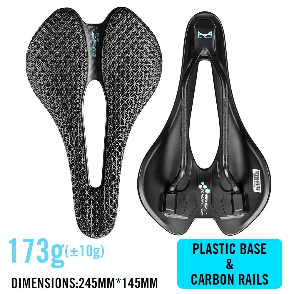 Ryet 3d bedruckter Fahrrads attel ultraleichtes Carbon Eva 245x145mm Fahrrads itz teil MTB Kies Rennrads itz Fahrrad kissen