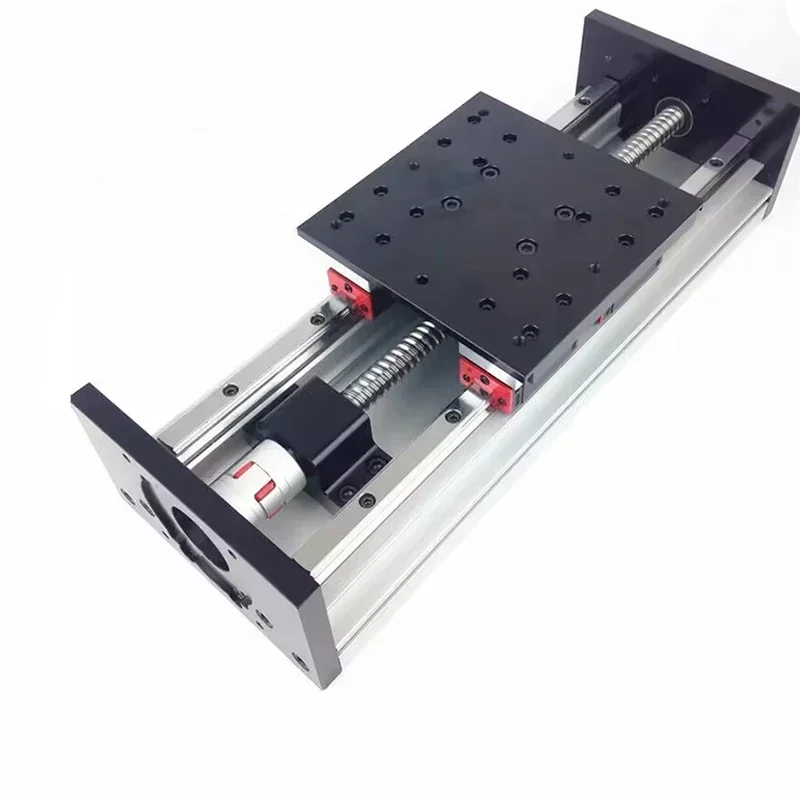 Z axis Motion Table CNC Sliding Stage Travel 100-2000mm HGR15 Linear Guides SFU1605 SFU1610 Ball Screw Support Step Servo Motor