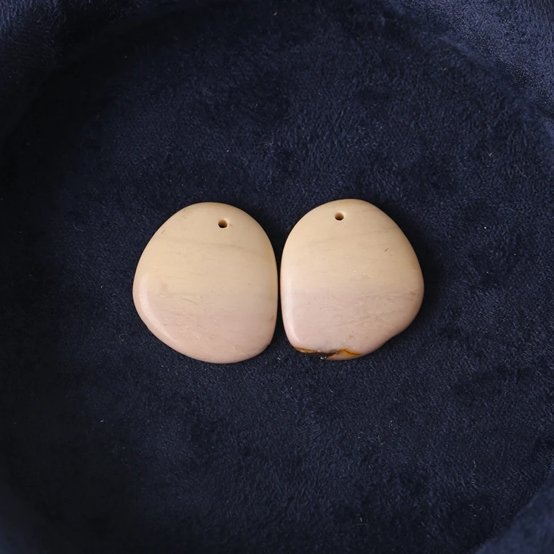 

B & F модные ювелирные изделия из натурального камня розовый Mookite Jasper самородок серьги бусины 21x19x4 мм 3,6 г аксессуар для ежедневного использования