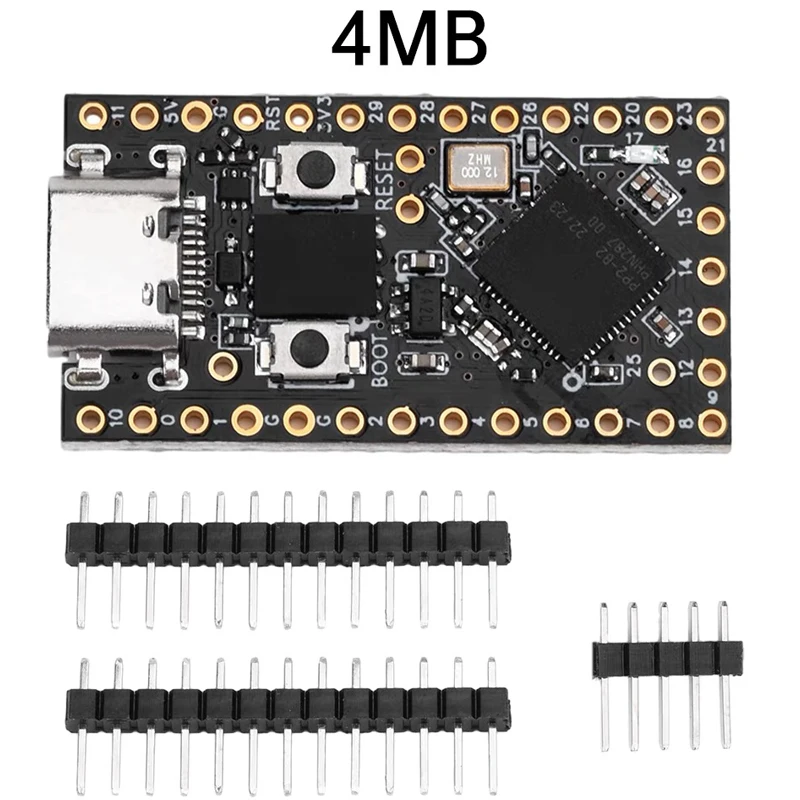 MicroPython MicroPython 4MB/16MB와 호환되는 Type-c 인터페이스를 갖춘 Pro Micro RP2040 칩 미니 개발 보드