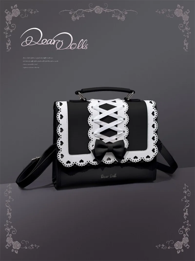 Japanese Original Lolita Mine Series Ladies Shopping Bags Unique Design Antique Doll Luxurious Bag Sweet Cut Girl Shoulder Bags