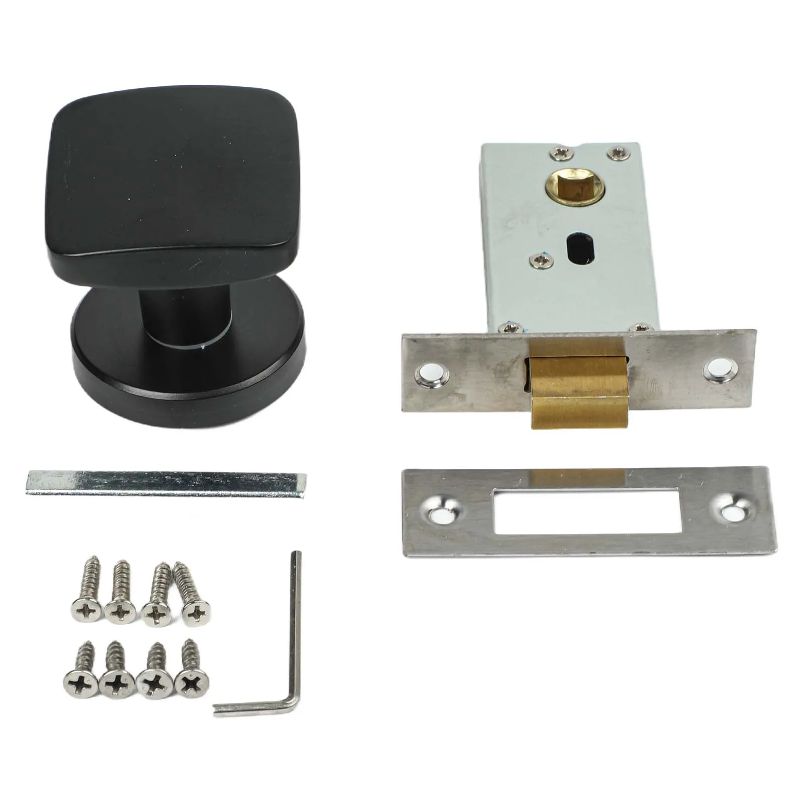 Contemporary Door Handle Design 15x12x4cm Latent Door Lock Center Distance 7.5 Cm Easy Installation Bathroom Privacy