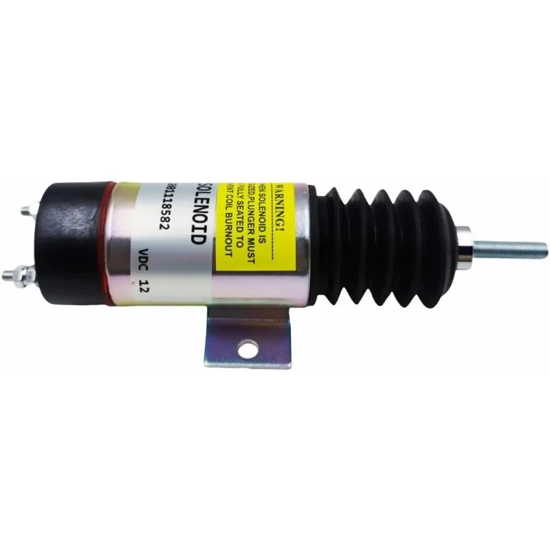 MUGURO 12V 2-Terminal Dual Coil Pull Throttle Solenoid Fits Kubota WG-750 DF-750 DF-752 DF-972 D-905 D1105 Z482 Genie 20780GT view 2