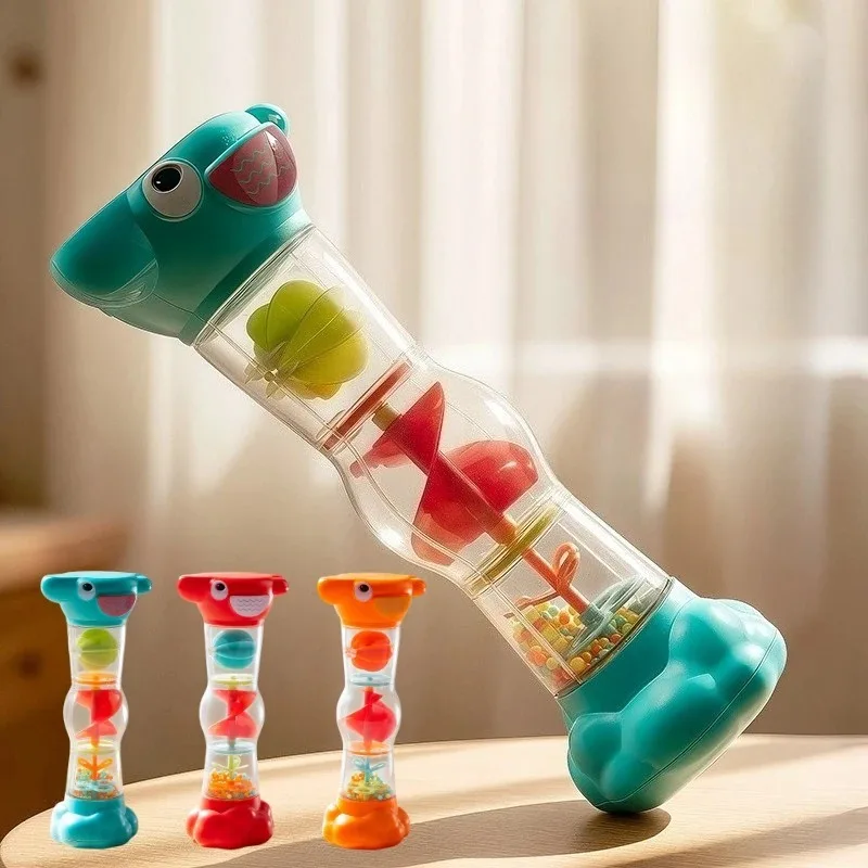 Giocattolo a clessidra musicale per bambini, giocattolo a campana a manovella, gioco di strumenti musicali con martello di sabbia, interazione di esercizi visivi e uditivi