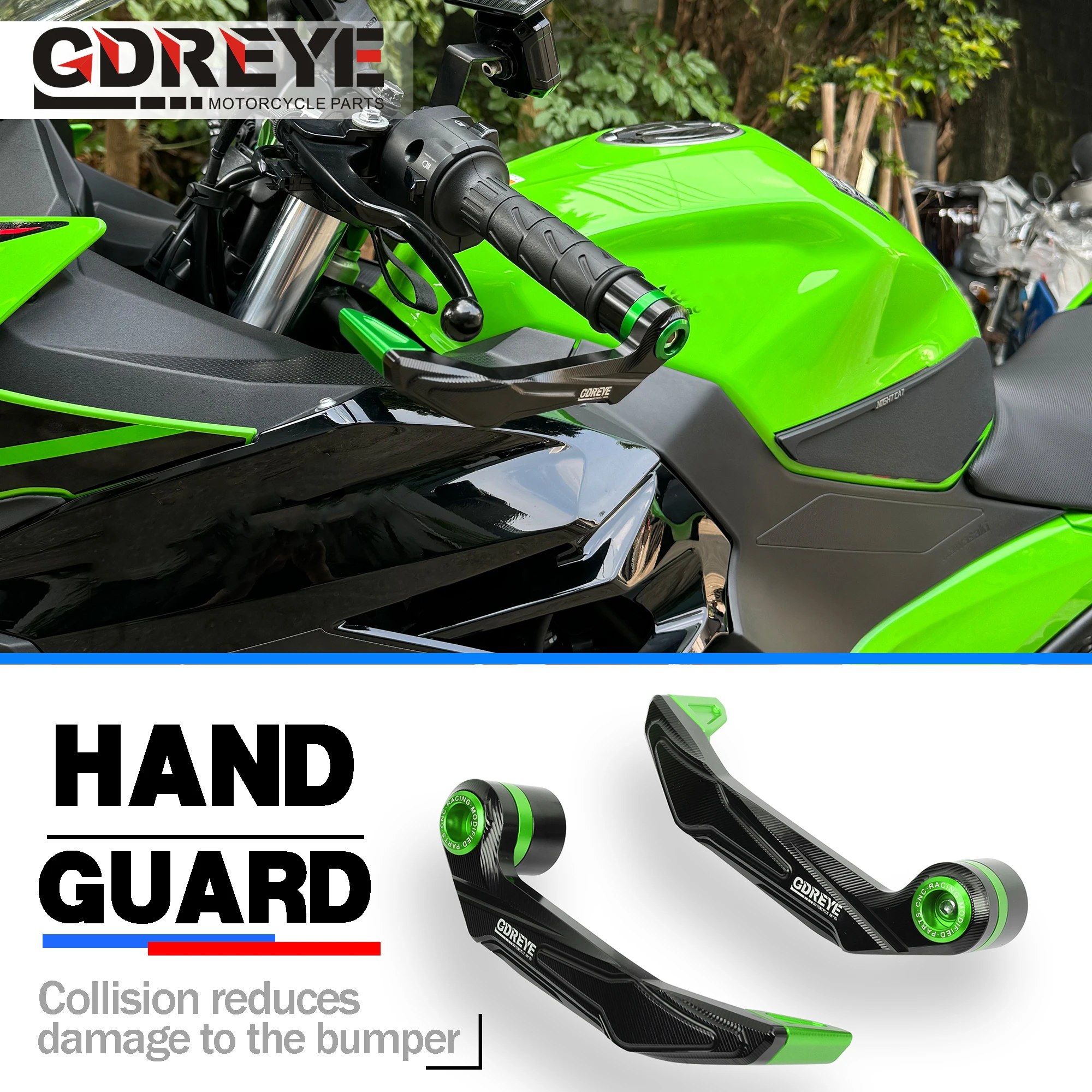 For NINJA400 NINJA 400 Z400 Z 400 ZX-4R ZX 4R Motorcycle CNC Handlebar Grips Guard Brake Clutch Levers Guard Protector