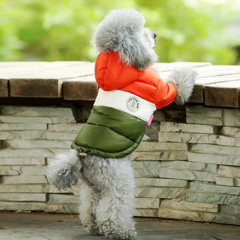 Winter Warm Dog Coat Jacket Fashion Dog Clothes Padded Puppy Cat Coat Jacket for Small Medium Dogs Pet Costumes Poodle Clothes