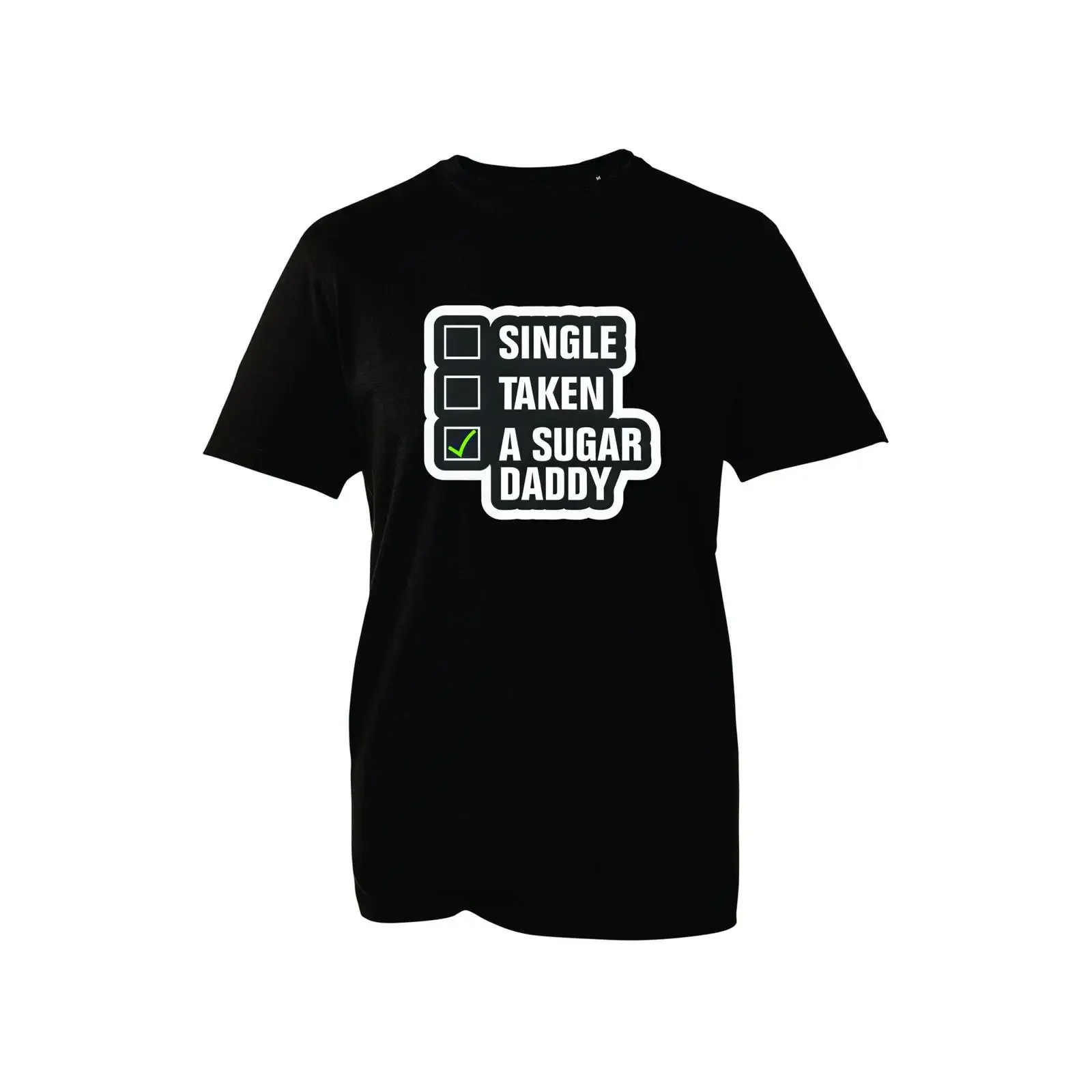 Funny 'Sugar Daddy' T Shirt Relationship Status vintage Washed Casual Stretched Unisex designer clothes Soft
