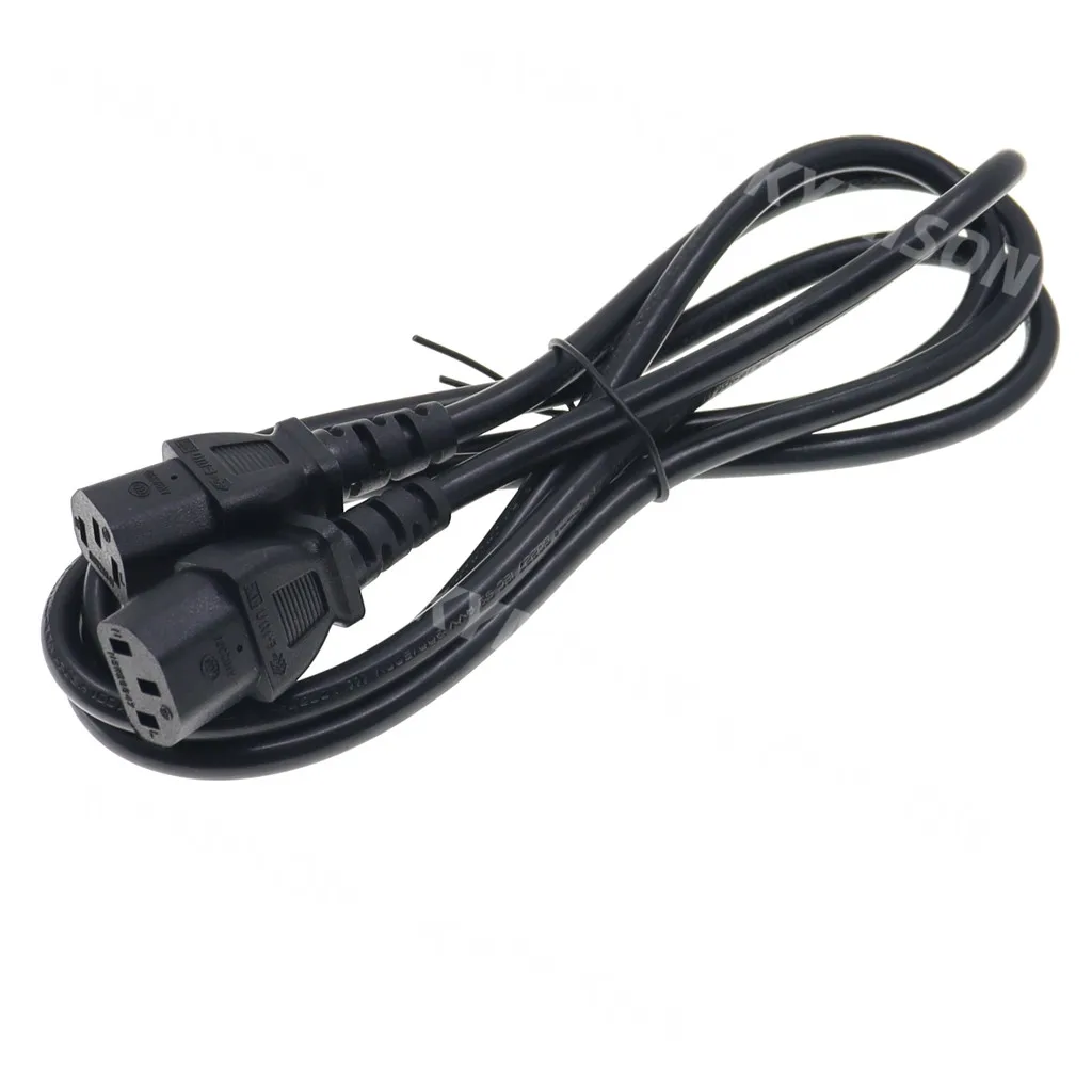 IEC 60320 C13 female to C13 female Power Adapter Extension Cable AC Lead Cord, 3G1.0mm, 10A 250V AC, 0.5m/1m/1.8m