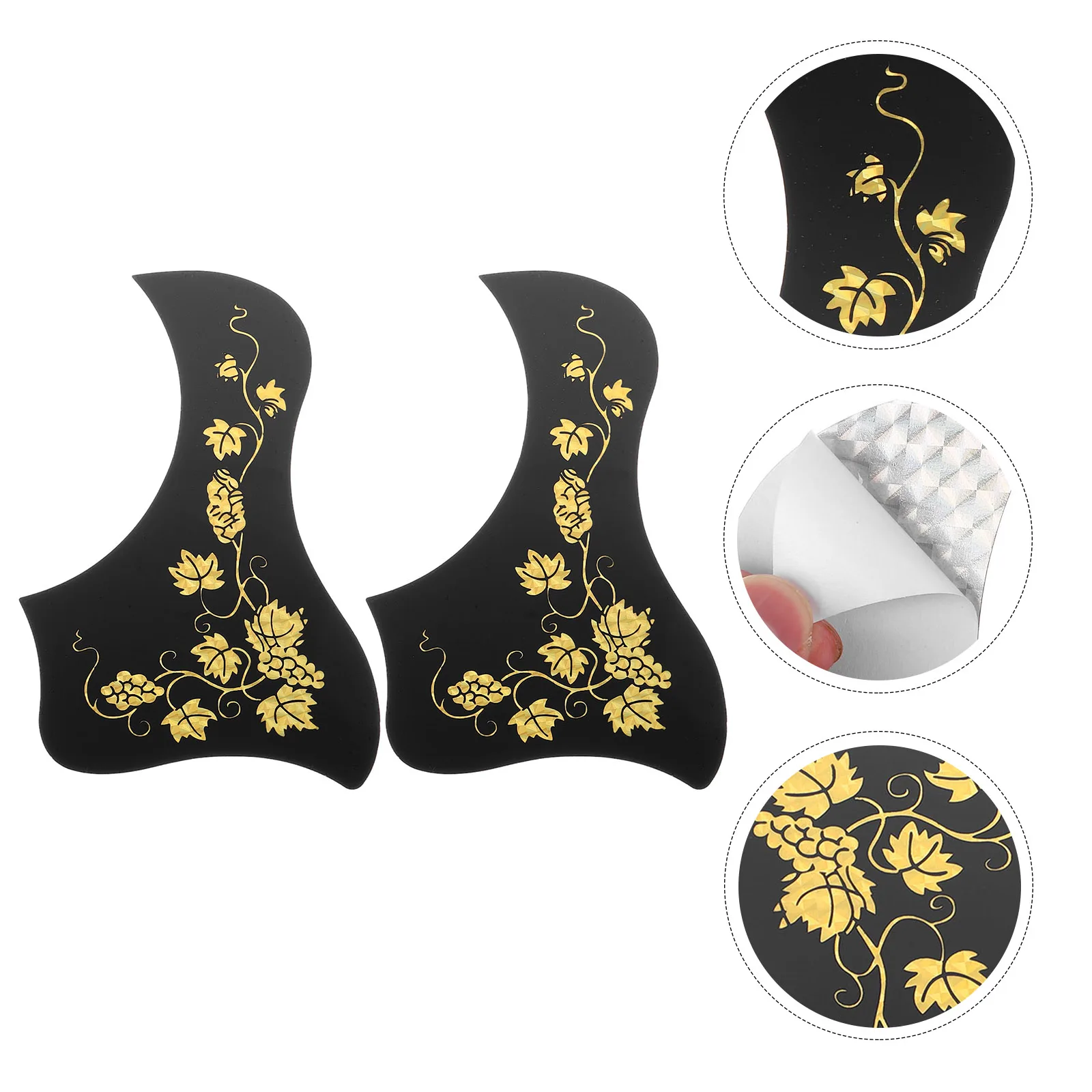 

2 Pcs Guitar Pickguard Replacement Acoustic Scratch Plate Material Folk Guitars Pickguards