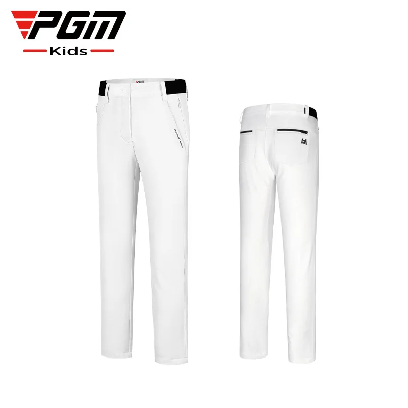 PGM Golf Girl's Pants Children Sports Pants Elastic Belt Functional Fabric Winter Spring Autumn Golf Wear for Kids Girl KUZ141